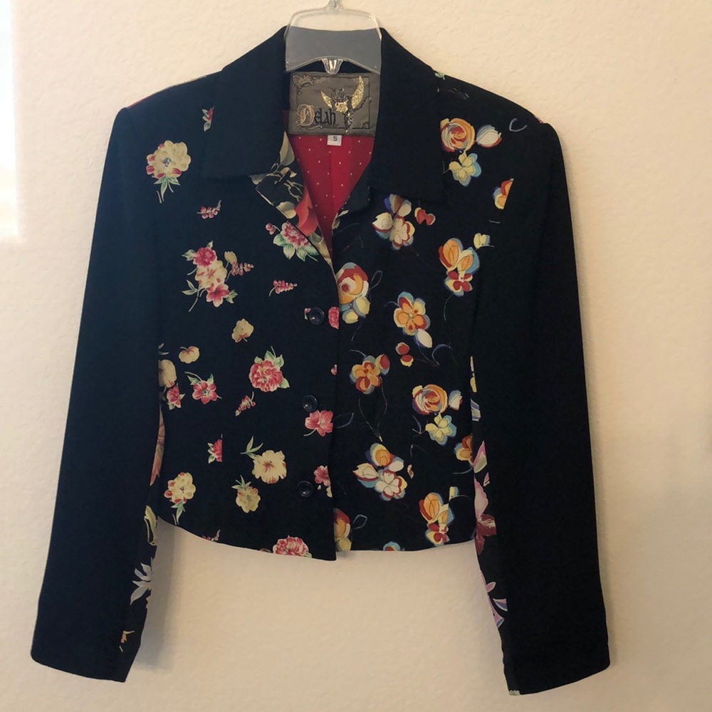 Black and red blazer